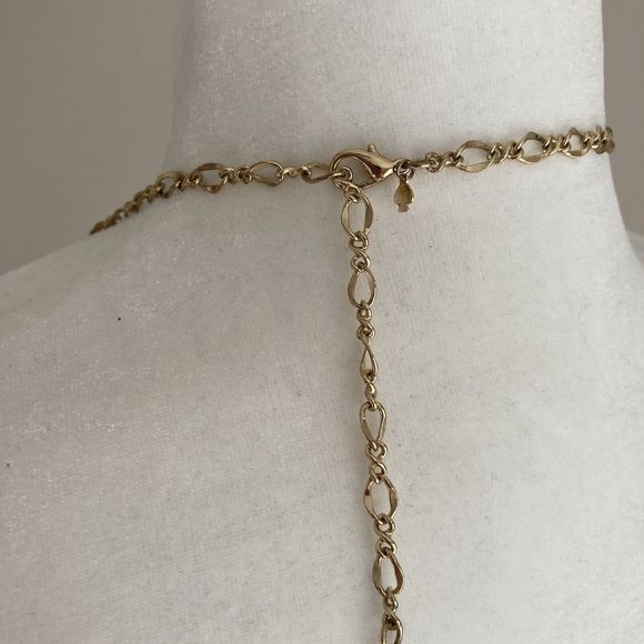 Kate Spade Multicolor Putting on the Ritz Glass Crystal Necklace Gold Chain - Picture 5 of 6